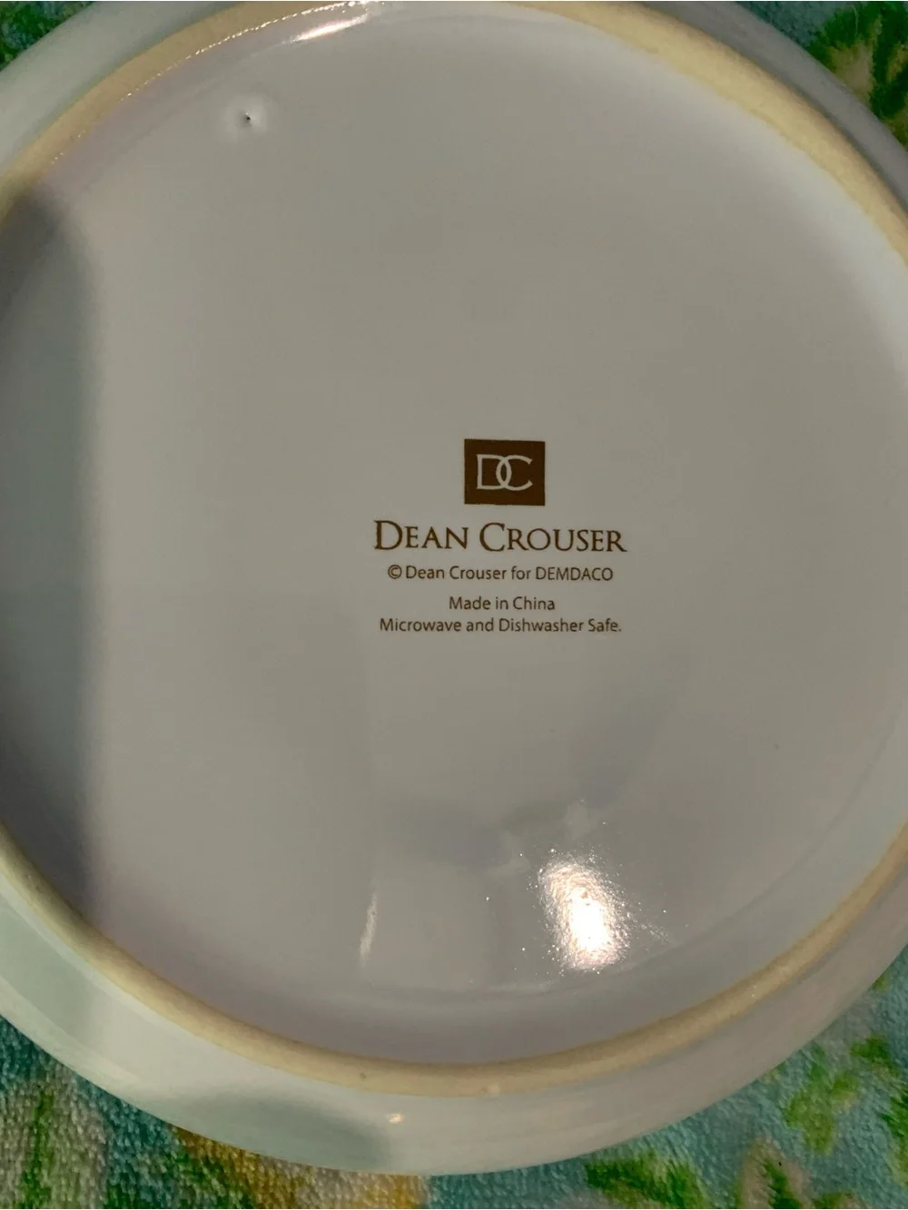 Dean Crouser for Demdaco Wildflower Pattern Dessert/Appetizer Plate Set